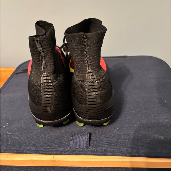 Nike Black and Red Soccer Cleats